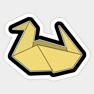 Duck Origami Sticker Style Design Sticker